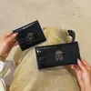 Wholesale women's handbag 2 colors simple Joker solid color leather clutch bag multi-card crocodile long wallet niche design folding fashion women wallet 6288#