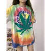 Gallrey Tee Depts Designer T-shirt Top Quality Luxury Fashion Letter Print T-Shirt Tie Dyed Wash Water Leaf Street Casual Loose Comfortable Couple Short Sleeve T-shirt