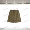 Xinxinbuy 2024 uomini Shorts Women Designer Shorcking Letter Fabric Short Bianco bianco marrone blu marrone blu XS-L NUOVO