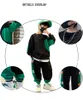 Springaumnom Boys Cotton Contrast SweatshirtsWeatPant School Kids 2pcs Tracksuit Child Jogger tenue ENTRACTE