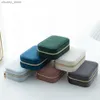 Accessori organizzatori di imballaggi DoubleLayer Velvet Travel Jewelry Box per donne ragazze Multifunzionali Custodia di stoccaggio Multifunzionale Gioielli con cerniera portatile o Y240423 AUIK