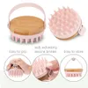 Silicone Shampoo Brush Head Scalp Massage Hair Comb Hair Washing Comb Body Massage Brush Head Body Massager Bath Shower Salon 240412