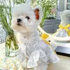 Hundkläder husdjur prinsessan klänningar vår sommar söt bow-knot härlig valp kostymer kläder chihuahua Yorkshire klänning