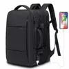 Backpack Andralyn Travel Men Business School Expandable USB Bag Large Capacity 17.3 Laptop Waterproof Fashion