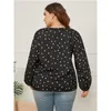 Kadın bluzları Sonbahar Kış Yağlı Kadın Bluz Kırış L-4XL Plus Ladies Tops