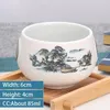 Teaware-sets 4 pc's/kavel Chinese keramiek theekop set van hoge kwaliteit handgemaakte handgemaakte single cup Tea Bowl masterbekers individueel drinkware