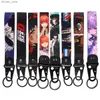 Keychains Lanyards Viking Car Keychain Keyring Lanyard Anime Accessories Keychains Keys Holder Fashion Jewelry Original Gift Y240417