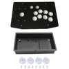 Spelkontroller DIY Black Arcade Joystick Ersättning Akryl Panel Case Handle Kit Robust konstruktion Lätt att installera