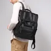 Plecak vintage skórzana męska warstwa górna warstwa mody mody mody Torba podróżna duża pojemność szkolna 15,6 cali laptop