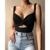 Women's Tank Top Instagram Twisted Elastic Lace 2022 Ny V-hals Öppen Back Small Strap Summer F41716