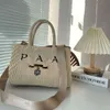 Totas de moda Bolsa Carta de bolsas de compras de tela designer feminino Bolsas de tricô de palha