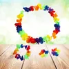 Decorative Flowers 6 Sets Headband Banquet Guirnaldas Para Hawaiian Leis Necklace Floral Wreath