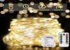 33ft 100LED Outdoor String Fairy Lights Battery Operated Twinkle Light with Remote3219532