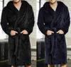 Homens 2021 Warm Super Soft Soft Flanela Coral Velo Robe Longo Banho Mens Kimono Robô Male Vestido Macho Towel High Quality8506128