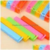 Bag Clips Bag Clips 11Cm Random Color Portable New Kitchen Storage Food Snack Seal Sealing Sealer Clamp Plastic Tool Clip Drop Deliver Dhza6