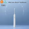 Produits Nxiaomi Mijia Nouvelle brosse à dents électrique sonore T301 Haute efficacité Nettoyer Tournette de brosse antibactérien Rust Antibacterial Head IPX8 Imperpose