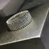 High End Designer Pierścienie dla Vancleff Diamond Diamond Mały Man Pierścień w talii Rose Gold Full Diamond Nowa modna biżuteria Pierścień Oryginalna 1: 1 z prawdziwym logo