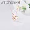 Collier de créateur de marque Vancelfe Luxury Gold Collier Butterfly Gold Collier pour femmes White White White High Quality Jeweliry Cadeau