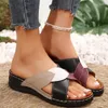 Sandals 2024 Women's Summer Non-slip Soft Soles To Wear Dual Purpose Leather Breathable Beach Shoes