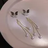 Orecchini penzolanti Accessi per farfalla nera uniche Accessori gioielli squisiti Affascinante