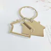 Keychains Lanyards Nouveaux hommes Carton mignon Cartoon House avec fenêtre Keychain Femmes Migne Key Chain Sac Charme pour la fête Best Bielry Gift K2007 D240417