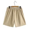 Ladies Summer Plus Size Shorts For Women Large Size Loose Casual Wide Leg Green Khaki Shorts 3XL 4XL 5XL 6XL 240409