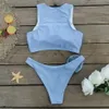 2024 bikini dividido traje de baño para mujer 3d bikini set sexy
