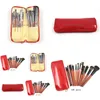 Makeup Brushes 16pcs Bruss Professional Set en bois Handel Red and Black Coloris Cosmetics Kit Drop Livraison Health Beauty Tools A Dhdwy