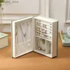 Accessories Packaging Organizers Jewelry Display Travel Jewelry Cases Box Book Simple Earrings Ring Storage Box Portable Jewelry Earring Holder Y240417