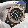 Fancy AP Wrist Watch Royal Oak Offshore Series Automatic Machinery 42mm Time and Date Display Mens Watch Rose Gold Precision Steel Uppgraderad Black Plate 26170st