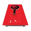 2 Room Induction Cooker Built-in Red Glass Metal Case OEMODM Timer