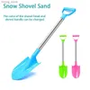 Sand Play Water Fun Childrens Beach Shovel 56cm Rostfritt stål Corner Spade Toy Sand och Snow Thick Game House Beach Shovel Outdoor Toy Childrens Gifts Y240416