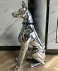 Gartendekorationen Home Decor Scpture Doberman Hund Großgröße Kunst Tierstatuen Figur Raumdekoration Harz Statue Oramentg228d d otfiw