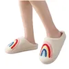 Slippers Men's Women's Casual H Flat Bottom Home Home Fashion Christmas chaud