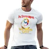 Men's Polos In September We Wear Gold T-Shirt Anime Custom T Shirts Fitted For Men