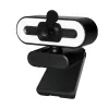 Webcams K62 Webcam 2K/4K HD Web Camera for PC Laptop Computer with Microphone Ring Light Webcam Full HD 2K