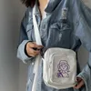 Bolsas de hombro Pequeñas Bolsas de Messenger de Mujeres Japón Corea Mini Canvas Crossbody For Women 2024 FLAP DEL TELÉFONO