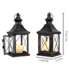 Candle Holders Set Of 2 Metal Holder Hanging Lantern Decorative For Living Room Parties Tabletop Home Decor Indoors Outdoors