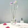 Vasen Home Decor Vase Elegante Acrylblume für Büro moderner Esstisch Herzstück Desktop Dekoration Transparent