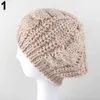 Boinas mulheres doces crochê quente cor de cor sólida artista de bagy gentile bagy winter hat presente d24417