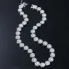 Дизайнерское ожерелье Мужчина Хип-хоп дизайн с каменным сахарным бриллиантовым ожерельем уличного батутного батута