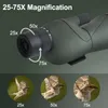 2575x60 Teleskop Spotting SCOPE MED TRIPOD TELEFONCLIP HD ZOOM LÅNG RANG FMC BAK4 Vattentät för fågelskådning Target Sting 240408