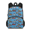 School Bags Backpacks Kids Backpack Cartoon Car Printed Children For Boys Girls Back Pack Schoolbag Student Bookbag Book Bag