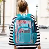 Rucksack klarer schwerer Durchgang durch transparente Büchertasche -Öl blau