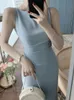 New Women Summer Fashion Spaghetti Strap Sleeveless Sexy Dress Female Elegant Evening Midi Dress 240415