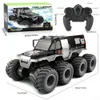 Diecast Model Cars HY137 RC CAR 8-HEEL 2.4G Amfibious terrängklättring Stunt Vattentät All Terrain Control Childrens Toy J240417