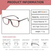 Sonnenbrillen Rahmen TR Brille Rahmen Männer Frauen klassische Rechteck Myopie Optische verschreibungspflichtige Brille