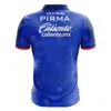 23 24 Cruz Azul Mens Soccer Jerseys Родригес Эскобар Моралес Антуна Табо Гутьеррес Варгас Герреро Дом Блю Голубой прочь 3 -е футбольные рубашки.