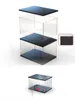 Storage Boxes Bins Clear Acrylic Display Case With Lamp Countertop Box Organizer Stand Riser Dustproof Showcase For Figures Toy Collec Othgt