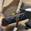 Bags Xiaoxiangfeng Genuine Leather Fat 23k Single Shoulder Crossbody Mouth Cover High-end Diamond Grid Chain Small